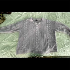 Soft purple Banana Republic sweater.